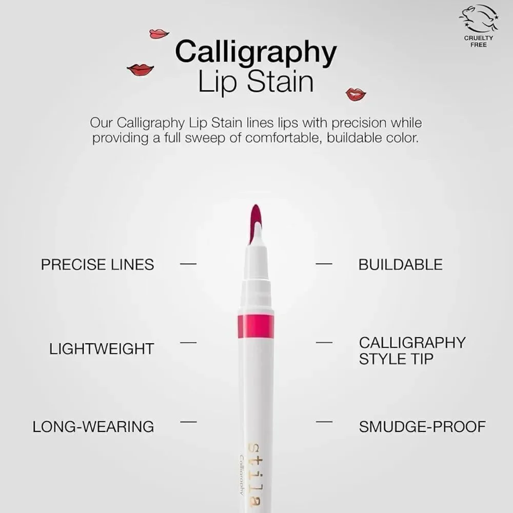 Stila Calligraphy Lip Stain In Margaret Full Size NIB